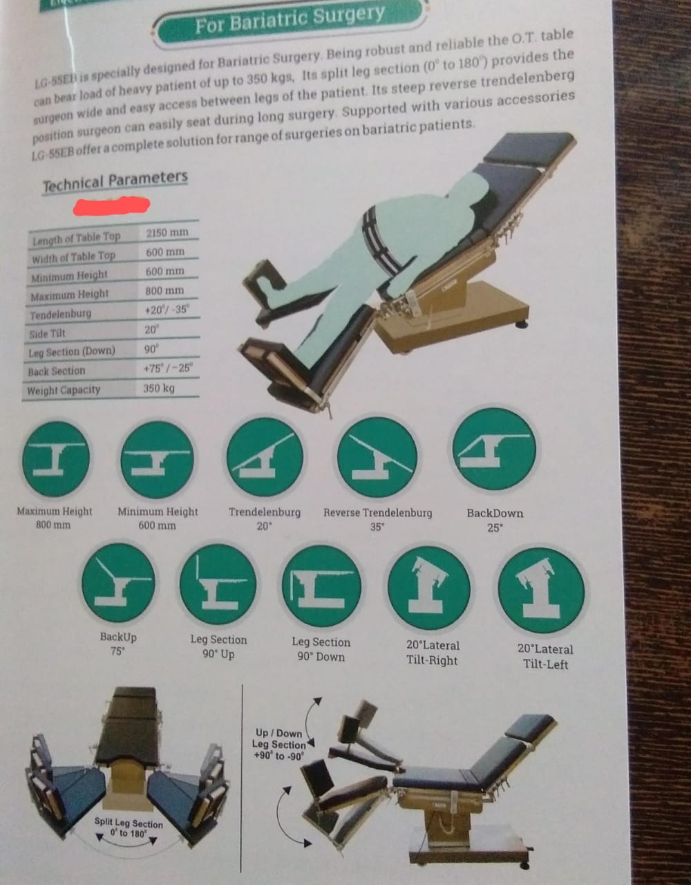 Bariatric Operating Table